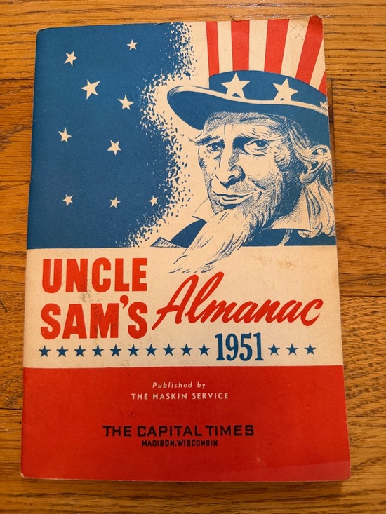 Haskin Service Other - Uncle Sam's Almanac 1951 Vintage-Style Red, White & Blue Cover